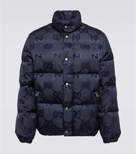 gucci blue puffer jacket|Gucci puffer jacket women.